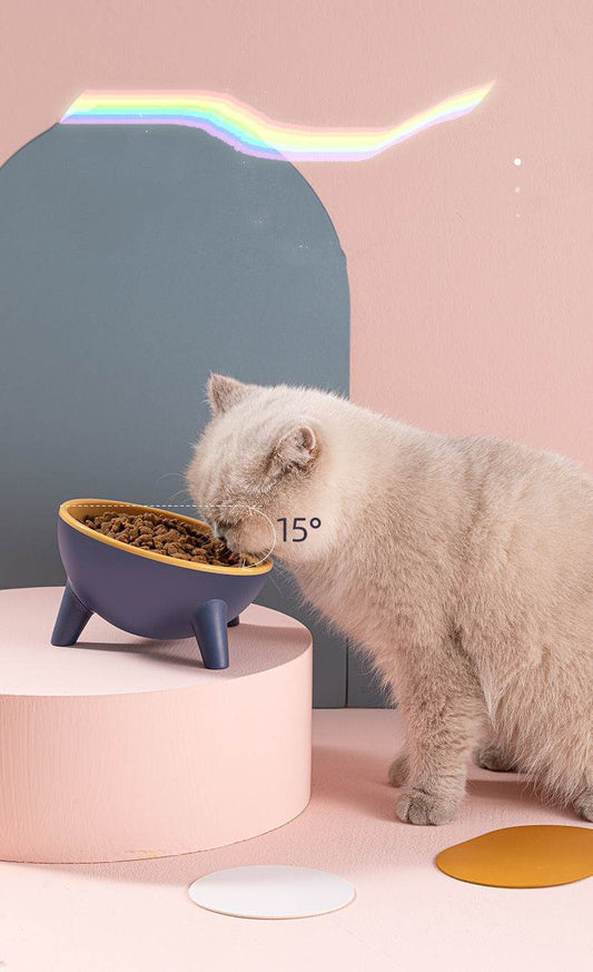 Cat Dog Bowl With Stand Pet Feeding Food Bowls Dogs Bunny Rabbit Nordic Color Feeder Product Supplies Pet Accessories - HadafExpress