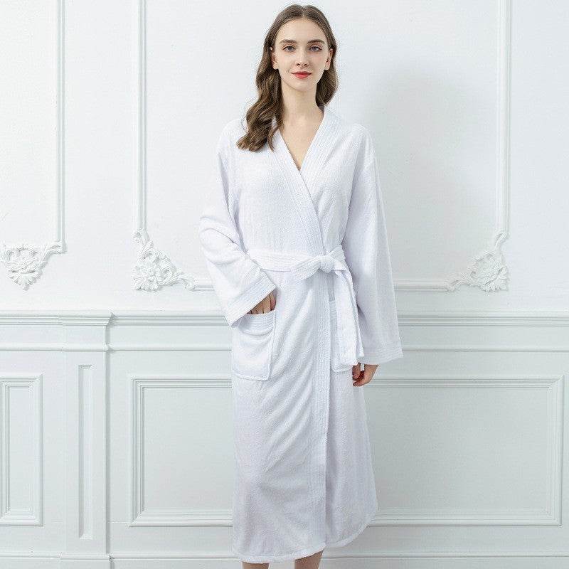 Four Seasons Towel Bathrobe Japanese And Korean Men's Bathrobe Beauty Salon Hotel Same Style Couple Cross-border - HadafExpress