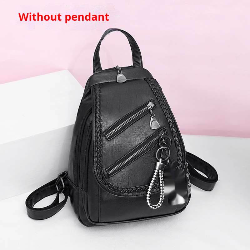 Backpack Ladies Dual-use Chest Bag Soft Leather - HadafExpress