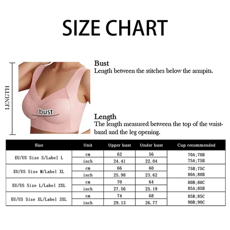 2PCS Comfortable Lace Sports Bras – Backless, Seamless, and Wireless (L–3XL)