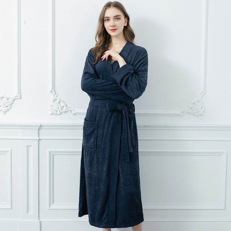 Four Seasons Towel Bathrobe Japanese And Korean Men's Bathrobe Beauty Salon Hotel Same Style Couple Cross-border - HadafExpress
